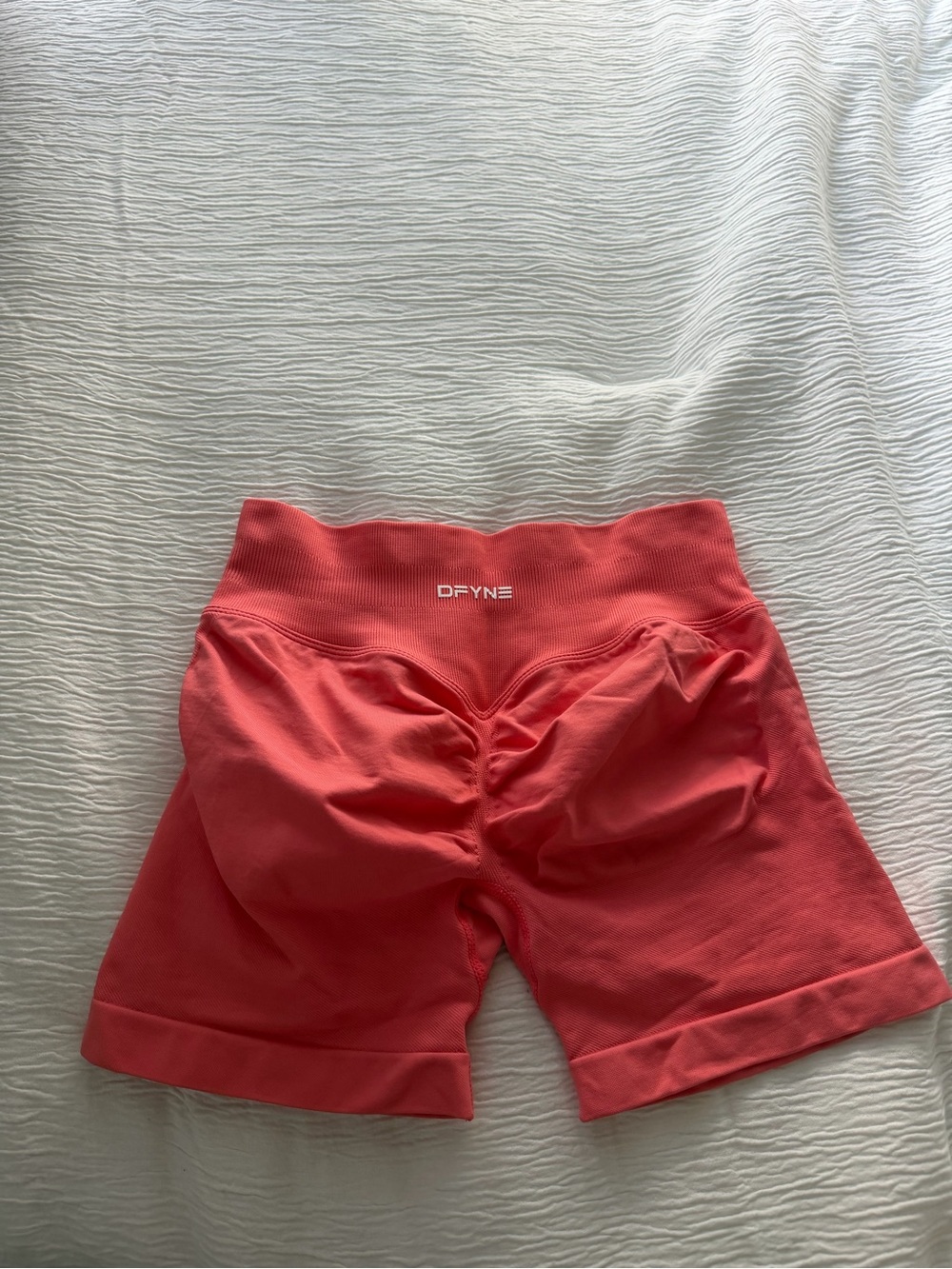 DFYNE Coral High-Rise Scrunch Bike Shorts